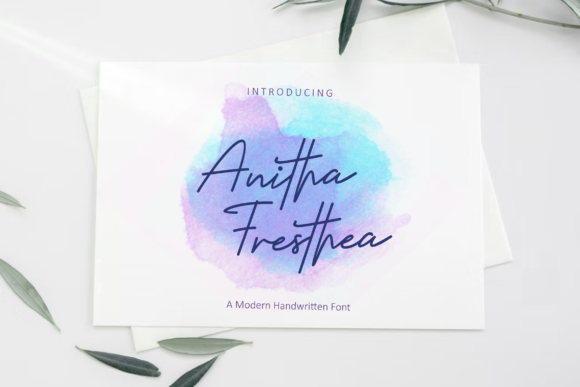 Anitha Fresthea: A Delicate Script Font for Editorial Design