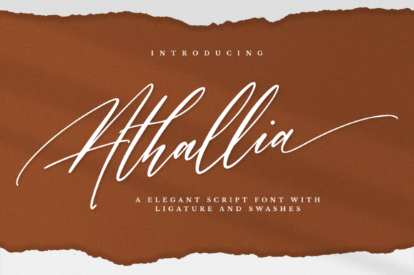 Athallia: A Luxury Script Font for Modern Web Design