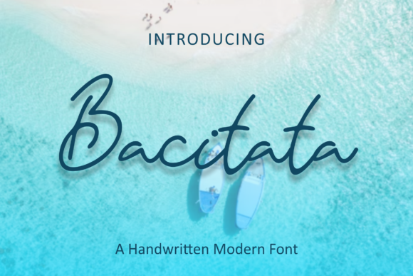 Bacitata Font: A Script Typeface for Handmade Brands