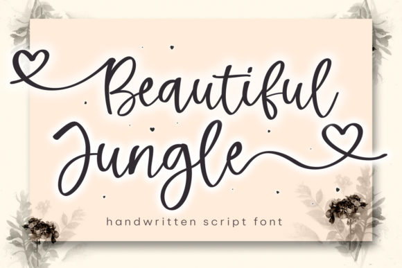 Beautiful Jungle: A Graceful Script Typeface for Editorial Design