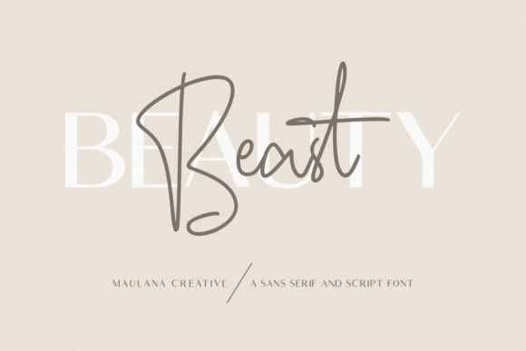 Beauty Beast Duo: A Modern Typeface for Web & Brand