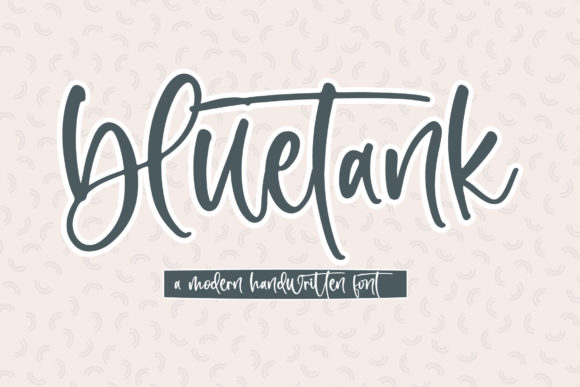 Bluetank: A Playful Script Font for Editorial Design