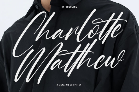 Charlotte Matthew: A Script Font for Editorial Elegance