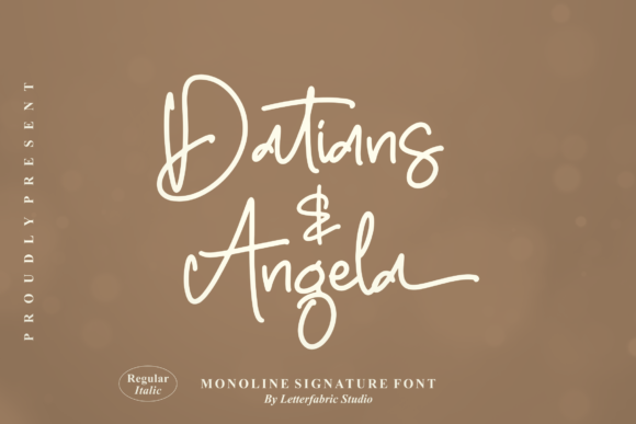 Datians Angela: A Handwritten Font for Makers