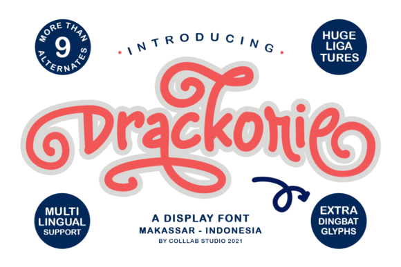 Drackorie: A Refined Script Typeface for Editorial Design