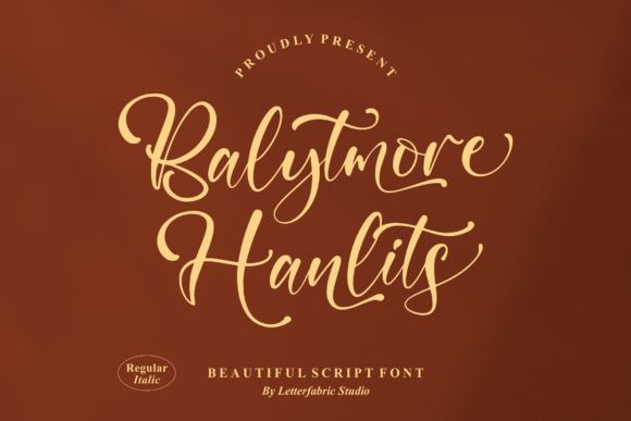 Elevate Your Brand with the Balytmore Hanlits Typeface
