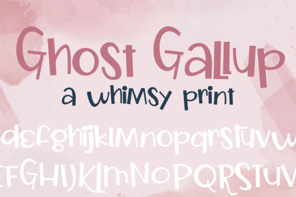 Ghost Gallup: A Whimsical Script Typeface for Editorial Design