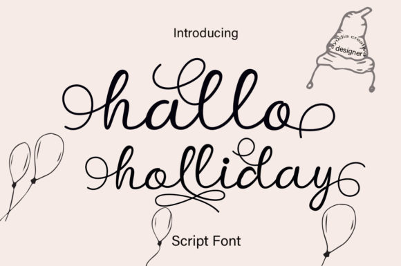 Hallo Holliday: A Script Font for Modern Web Design