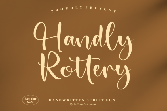 Handly Rottery: A Script Typeface for Editorial Design