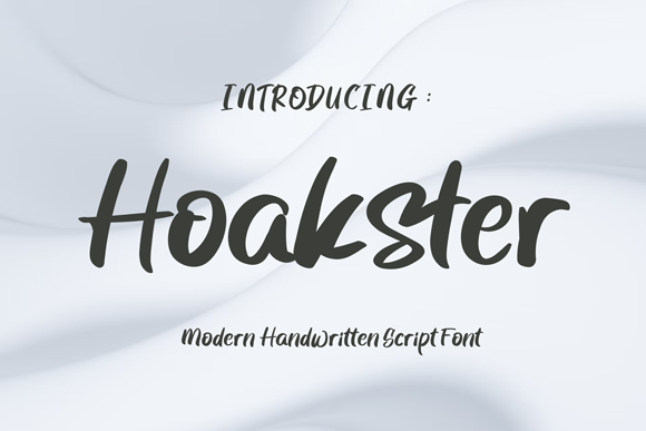 Hoakster: The Elegant Script Font for Handmade Brands