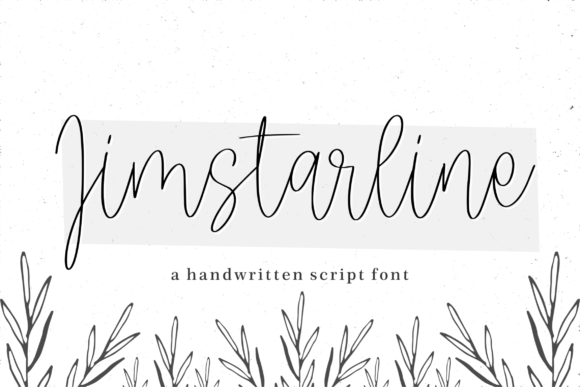 Jimstarline: A Delicate Script Font for Editorial Elegance