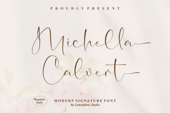 Michella Calvert: A Delicate Script Font for Elegant Branding