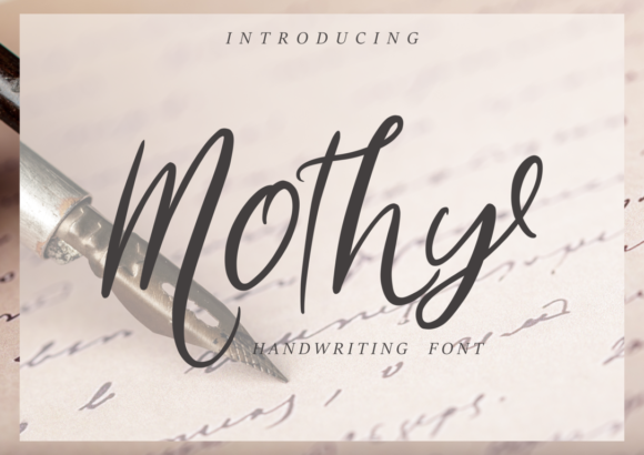 Mothy: A Timeless Script Font for Editorial Design