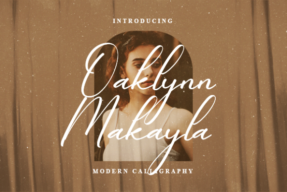 Oaklynn Makayla: A Relaxed Script Font for Editorial Design