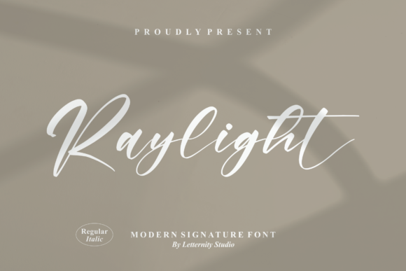 Raylight: A Fluid Script Font for Modern Editorial Design