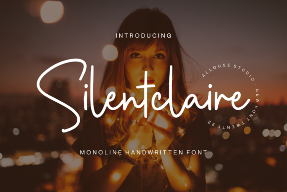 Silentclaire: A Refined Script Font for Editorial Design