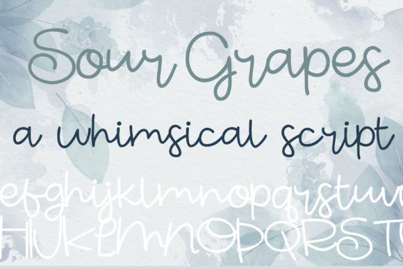 Sour Grapes: A Romantic Script Font for Handmade Brands
