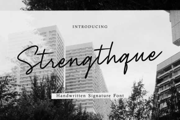 Strenghtque: The Script Font That Elevates Handmade Brands