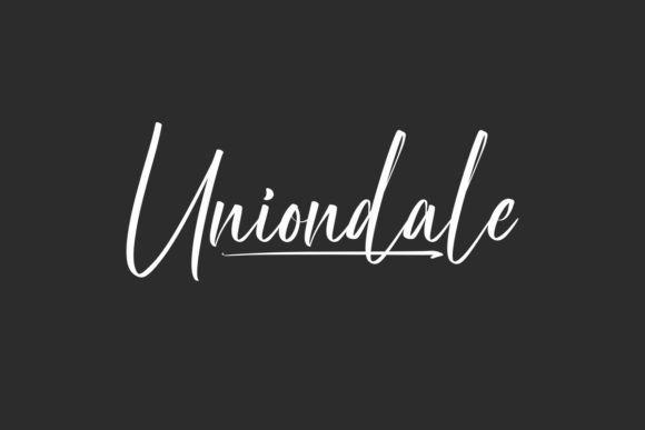 Uniondale: A Script Typeface for Modern Editorial Design